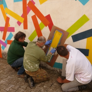 © Eltono - Fresque au foyer Herriot de l'Acodège - Juillet 2016